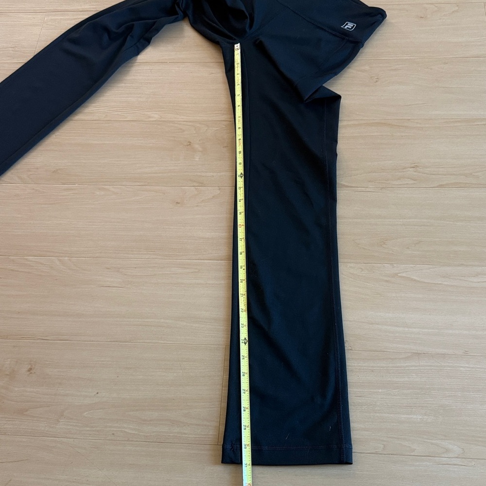 WOMENS FILA FLARED LEG PULL ON ATHLETIC FIT PANTS BLACK HIGH WAISTED SIZE SMALL - Picture 11 of 11